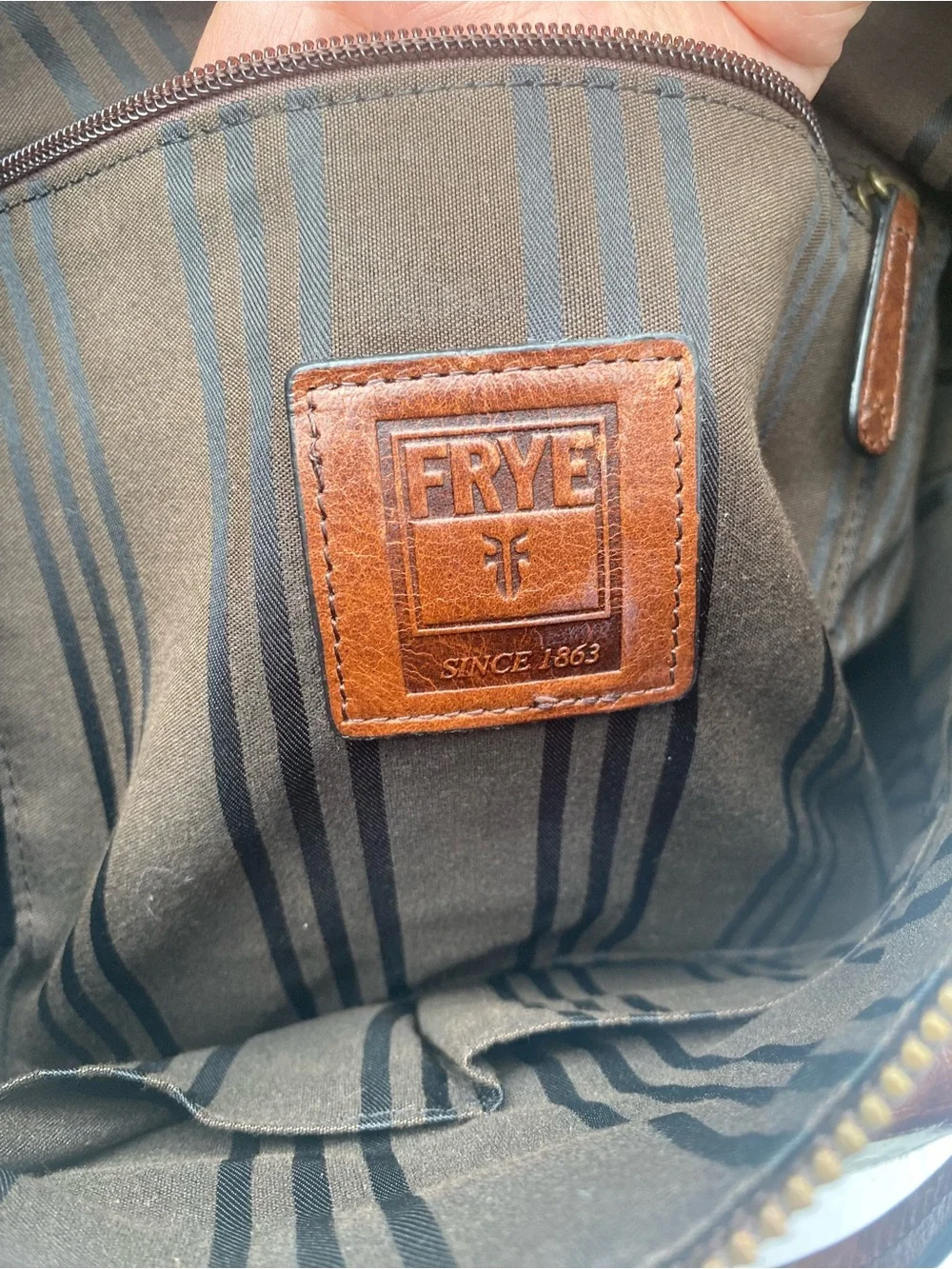 Authentic FRYE Josie Leather Backpack Tote Bag - Dark Brown 🤎✨🤍🤎